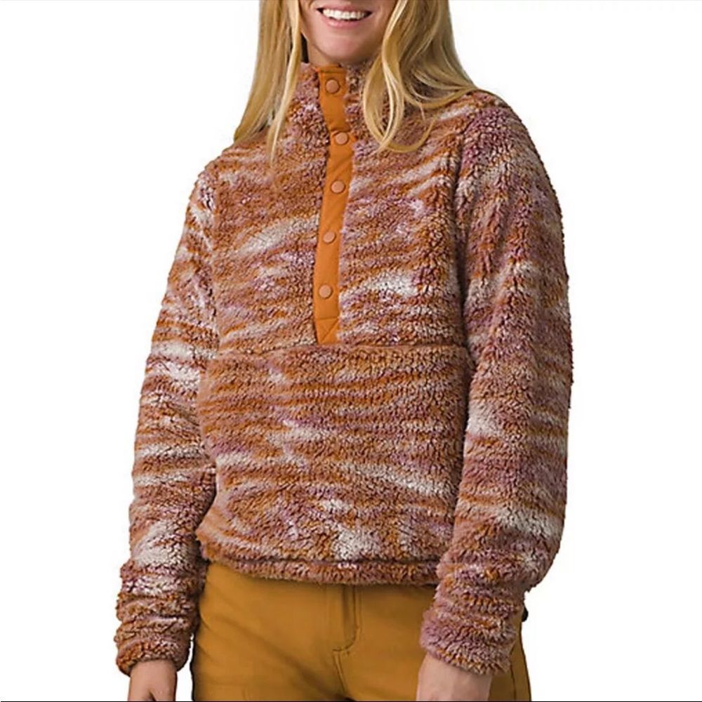 Prana Women's Polar Escape Snap Fleece Jacket Size Small